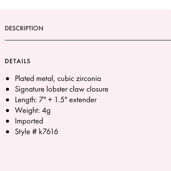 $78 Kate Spade Social Butterfly Bracelet gold/clear - Picture 4 of 6